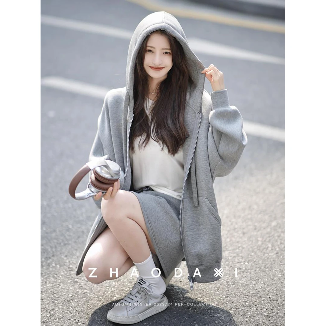 【赵大喜】私服miu风卫衣外套 | oversize外套