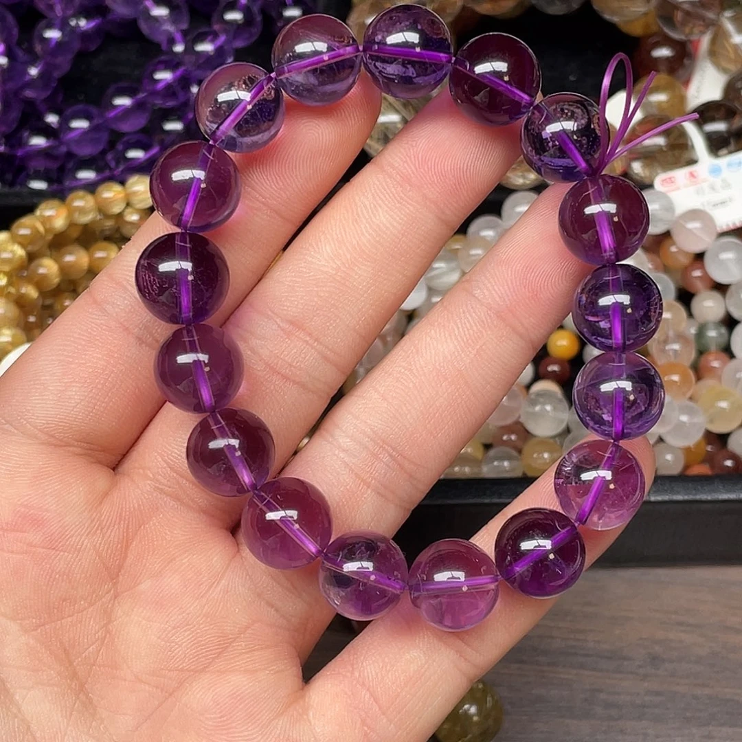 手链未镶嵌水晶巴西帝王紫12.8