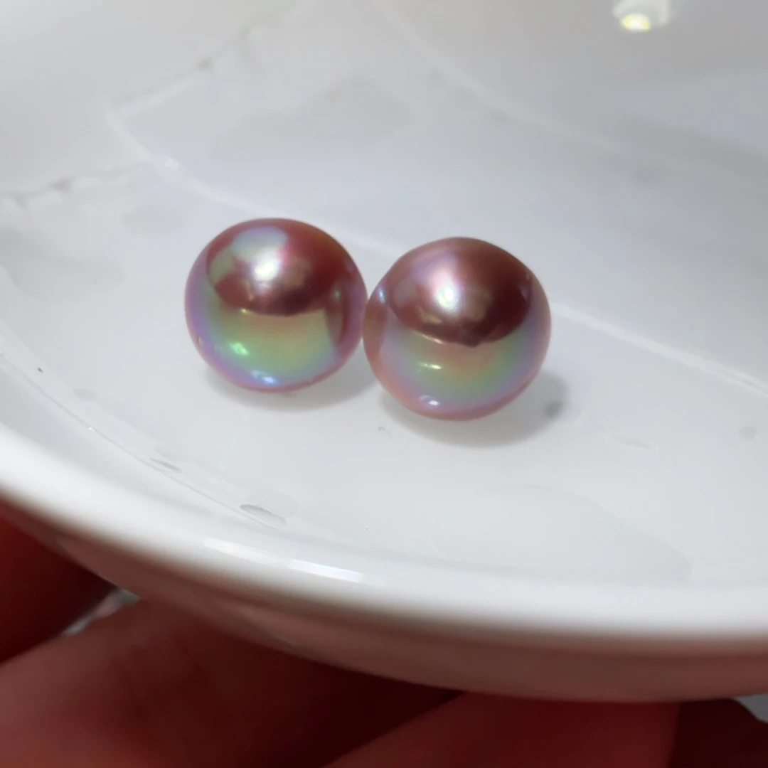 粉***控耳饰银S925镶嵌淡水珍珠