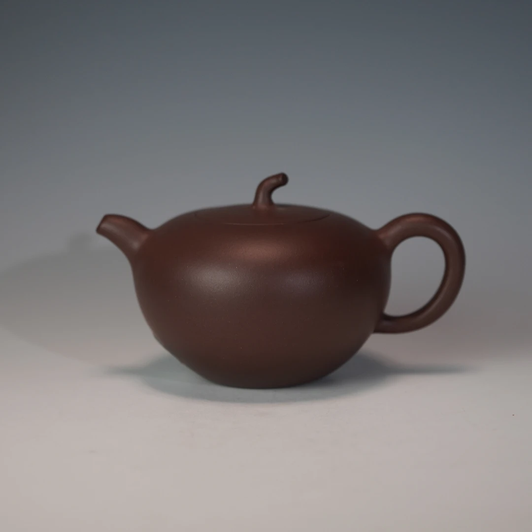 lot.20137 强国青 紫泥茄瓜壶 270cc