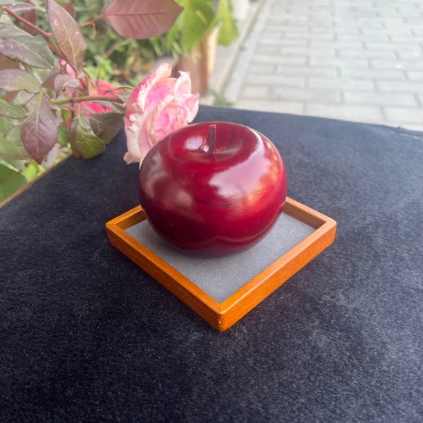 【限量福利】非洲紫檀红花梨苹果天然原木制作创意木雕