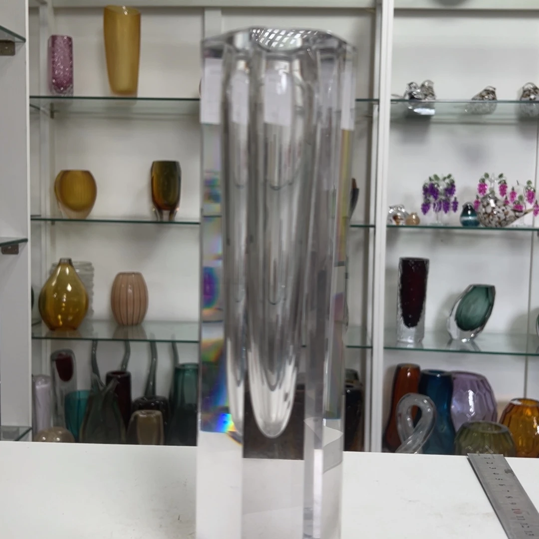 幻彩琉璃花瓶纯手工制作高度28