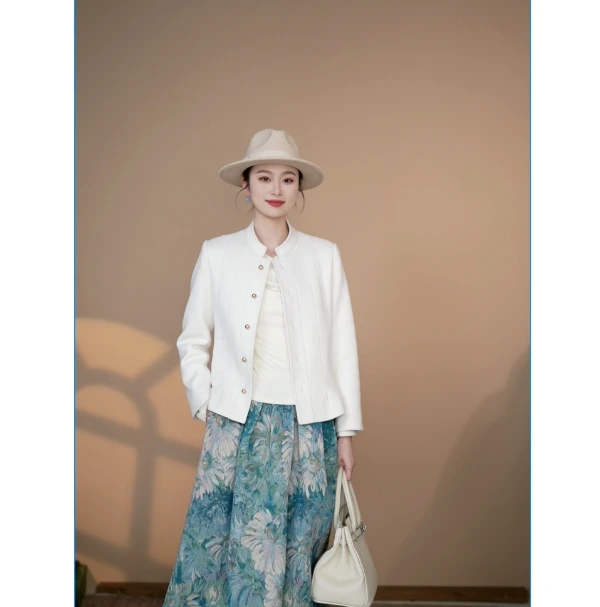 小井定制私服2【月中诗】2024新款女装上衣外套显瘦经典款J24W182