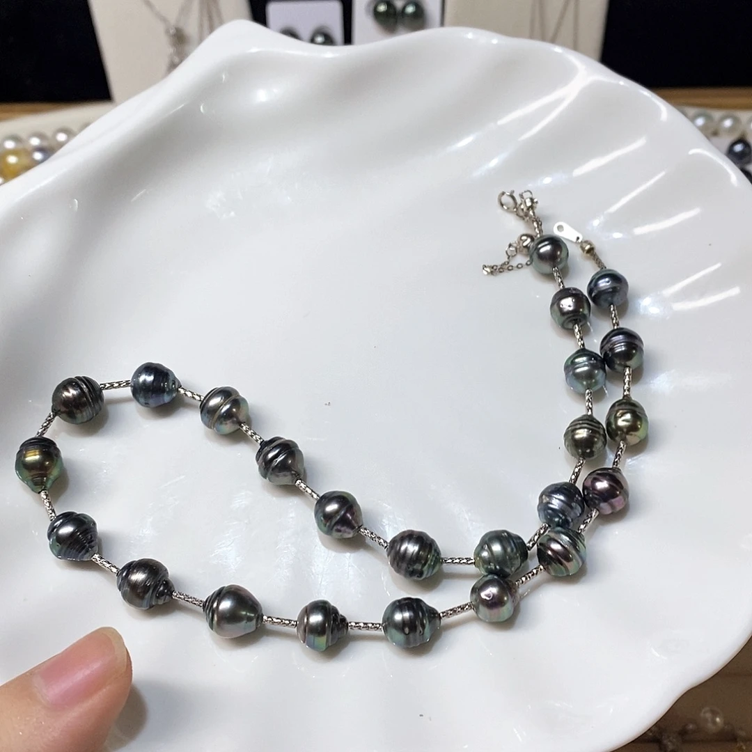 银S925镶嵌颈饰海水珍珠