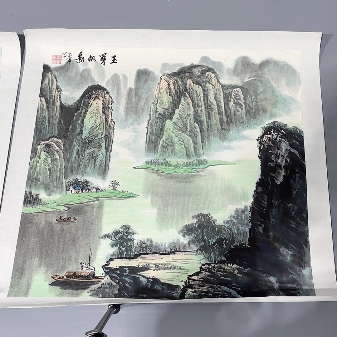 国画国画帆影四平尺