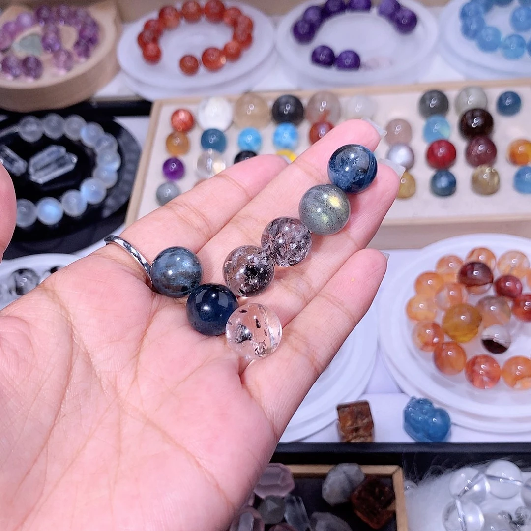 水晶珠宝半成品未镶嵌无*-