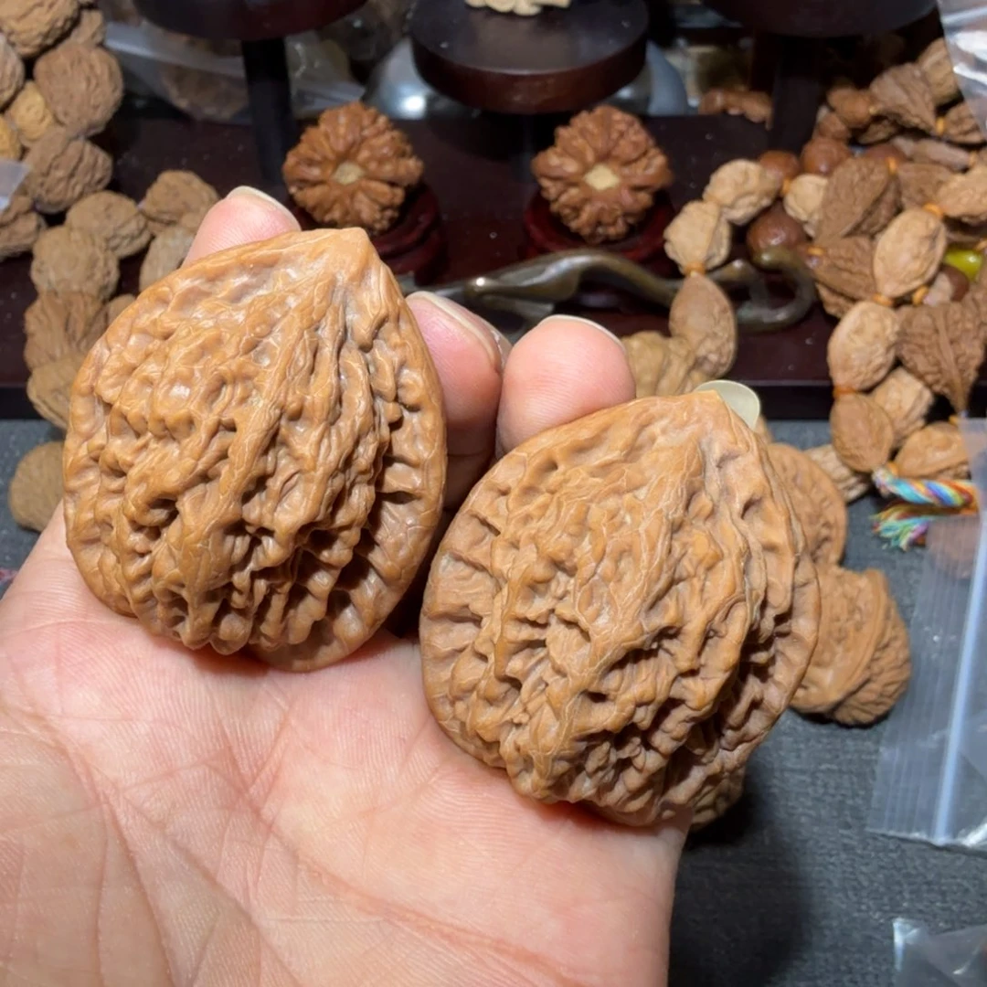 把件文玩核桃金公子42修尖