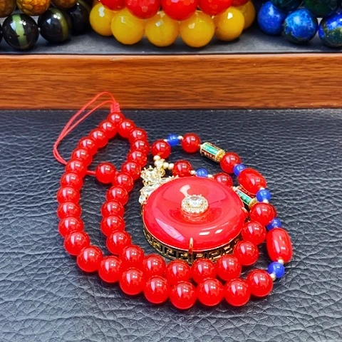 手饰玛瑙未镶嵌鸽血红