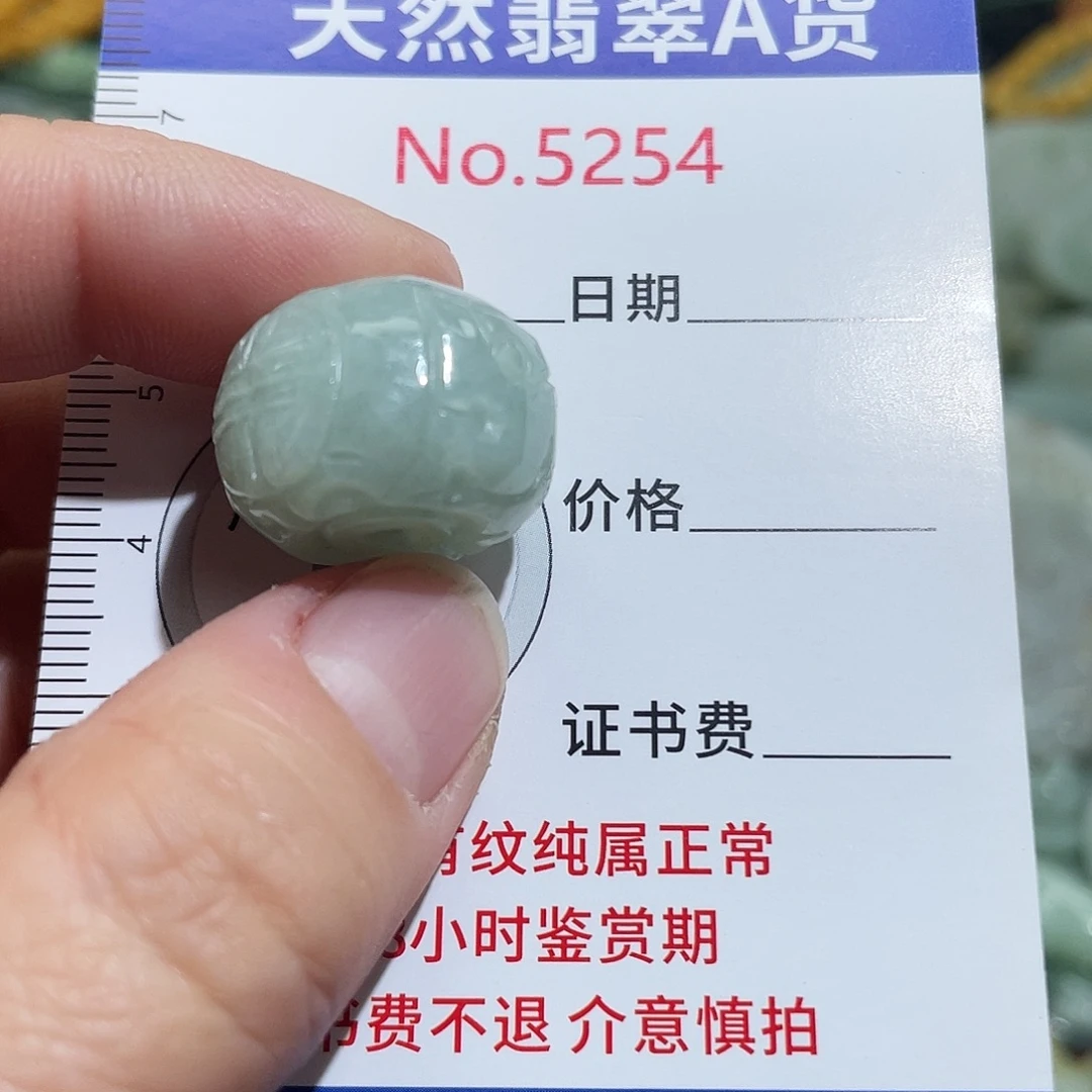 翡翠未镶嵌挂件5254