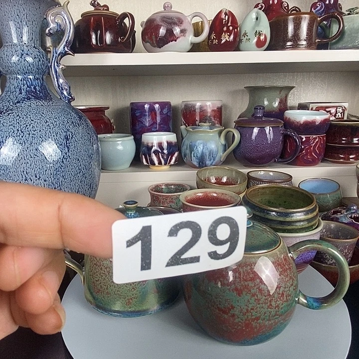 幸***！茶盏中国神后钧瓷茶具处理