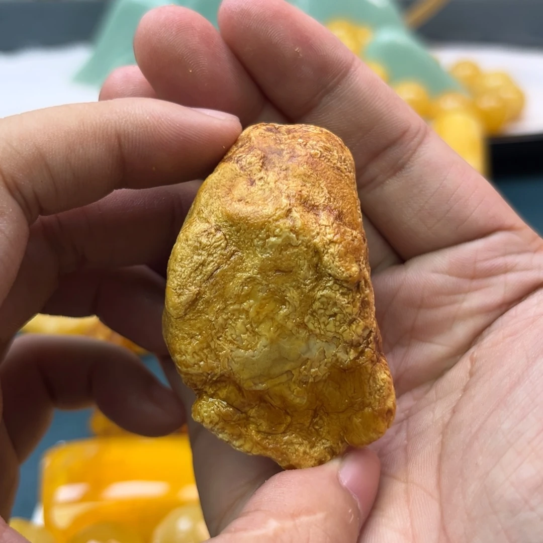 南***游未镶嵌定制琥珀蜜蜡原石不退不换