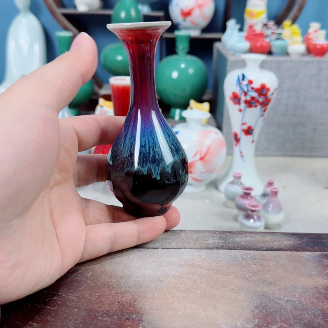 陶瓷手工小花器摆件