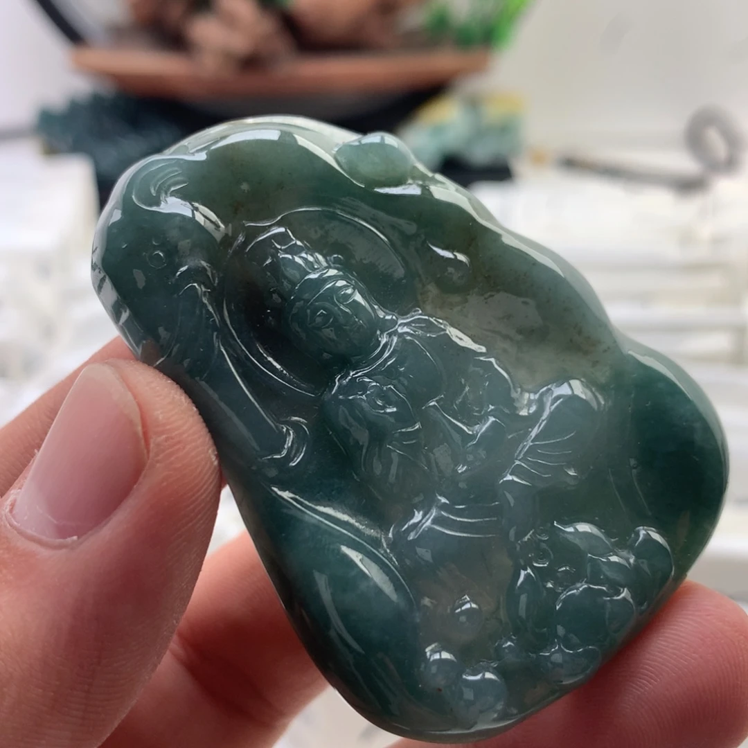颈饰未镶嵌翡翠普贤