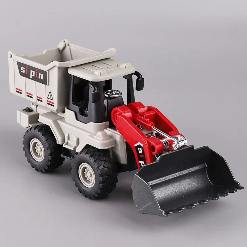 合金铲车二合一工程车惯性运输车翻斗车铲斗合金转向塑胶车厢袋装