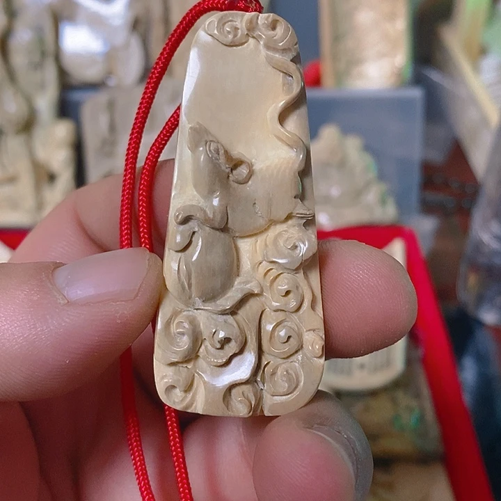 天然猛犸牙雕刻残次品