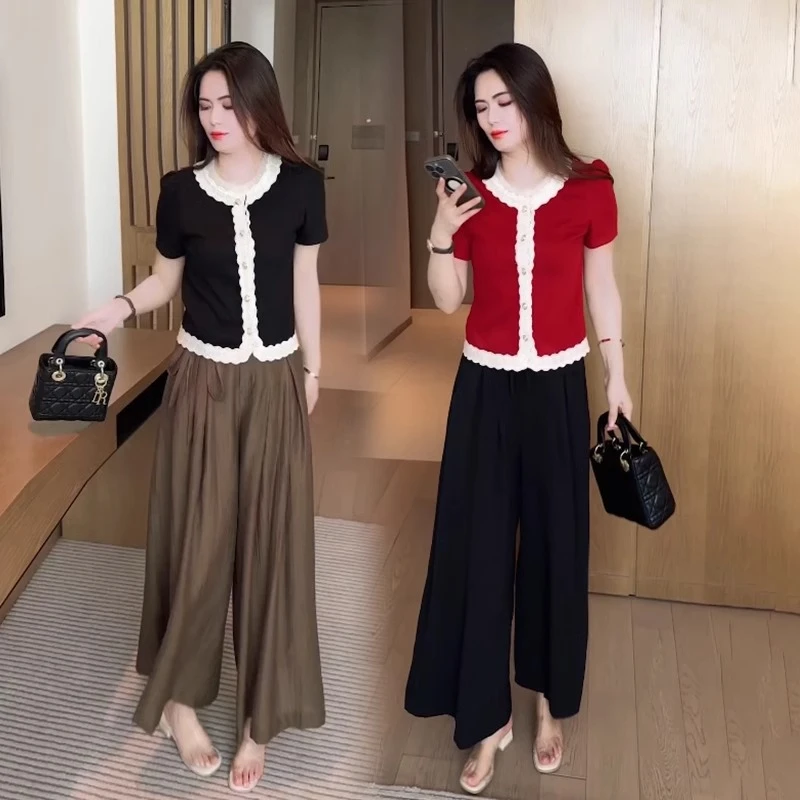 夏款短袖t恤2025新款显瘦时尚百搭体恤今年流行洋气女装减龄上衣