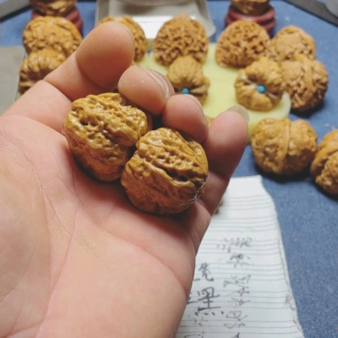 文玩核桃把件半*蛤蟆头