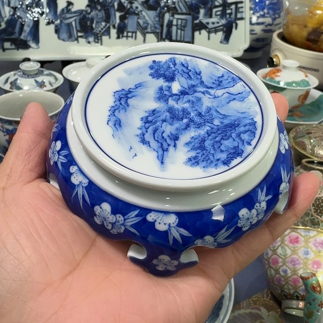 景德镇陶瓷手绘盖置