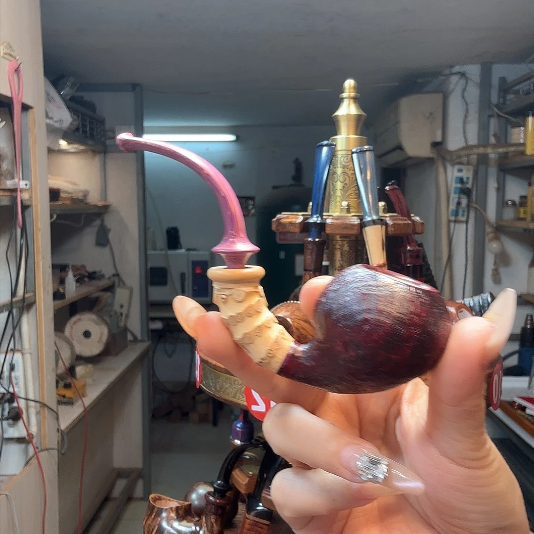 驾****焦耀烟斗一竹节叼斗
