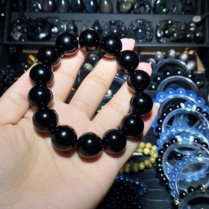 黑曜岩未镶嵌手链江*好