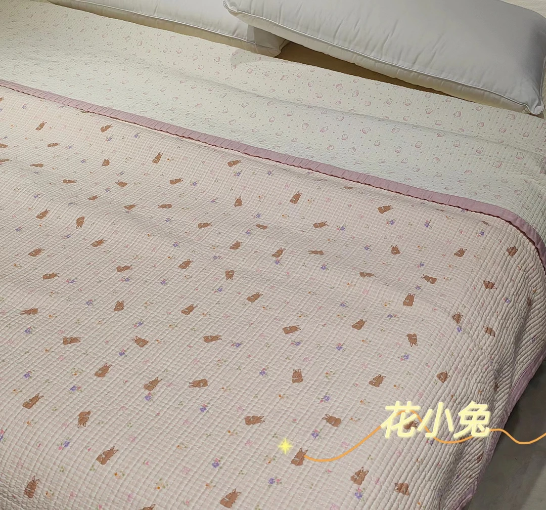 【花小兔】200*230cm床盖全棉舒适透气亲肤 四季可用