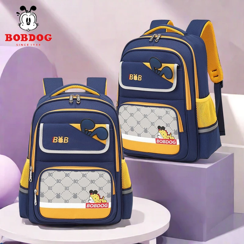 巴布豆儿童书包小学生1-34-6年级女孩防驼背轻便超轻男童防水背包