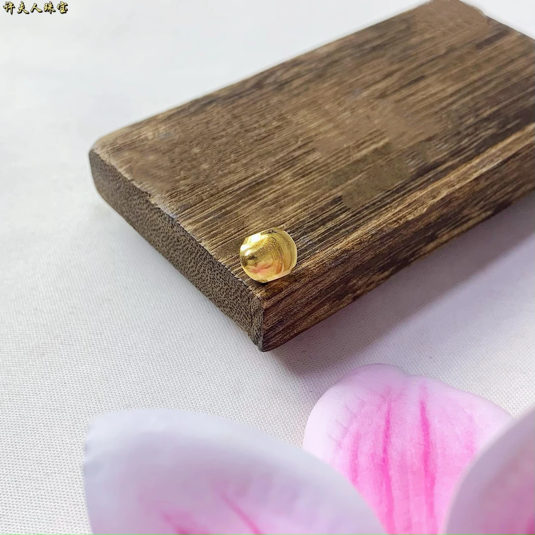 许夫人珠宝足金999 精致百搭简约 猫眼珠配件  卡8mm