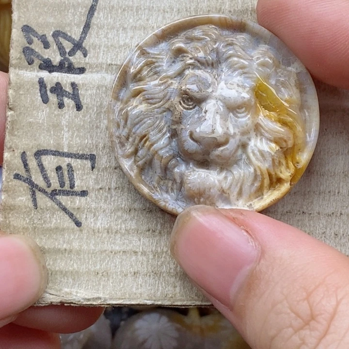 颈饰未镶嵌硅化珊瑚（珊瑚玉）另**蓝小