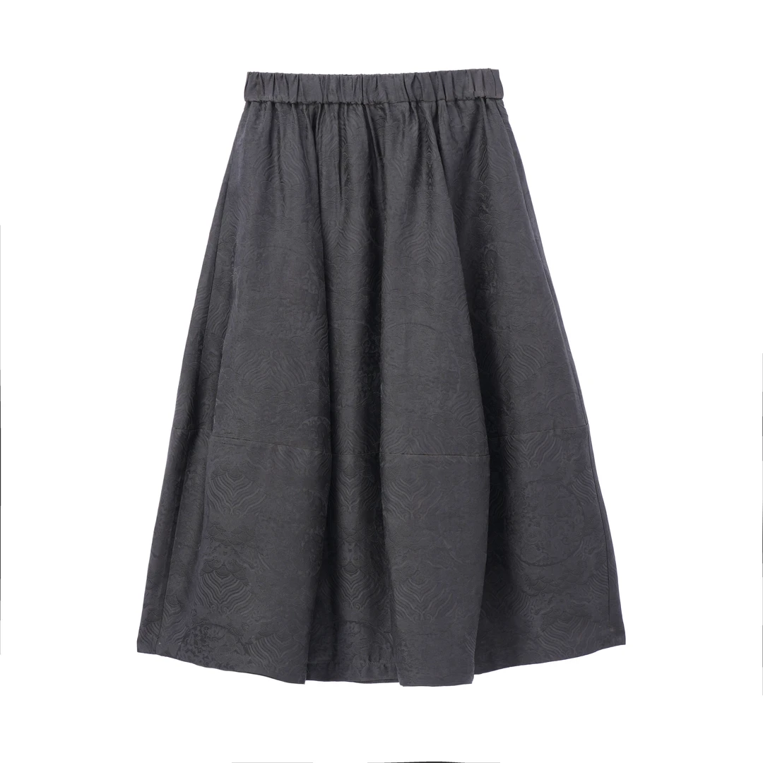 栀宁-YZQS253101新中式气质百搭半身裙复古中国风