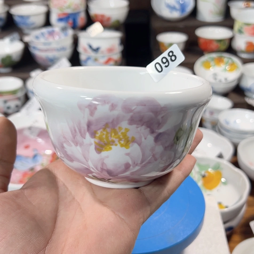 景德镇手工手绘陶瓷4寸葫芦碗