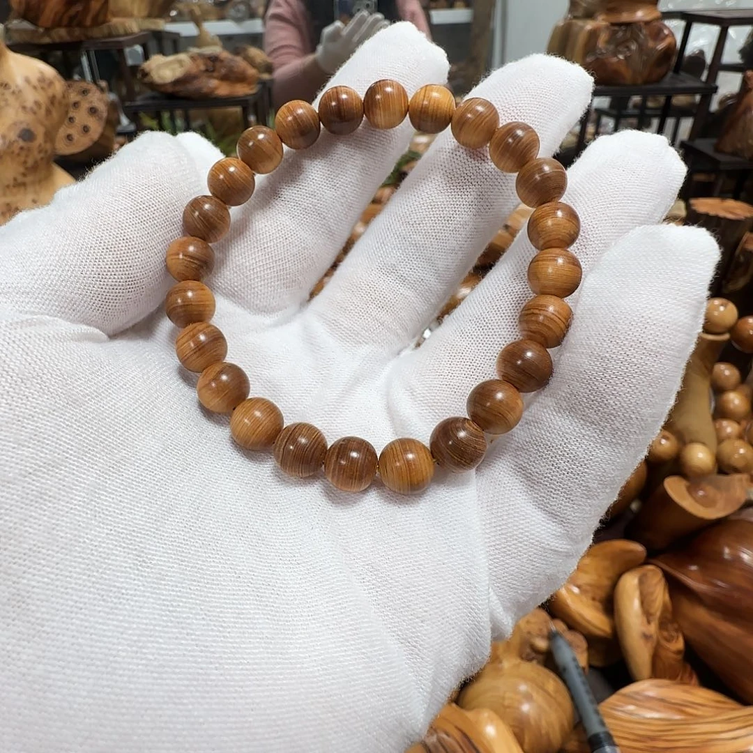 柏木（崖柏）太行崖柏陈化黑油青灰底0.8闻香手持