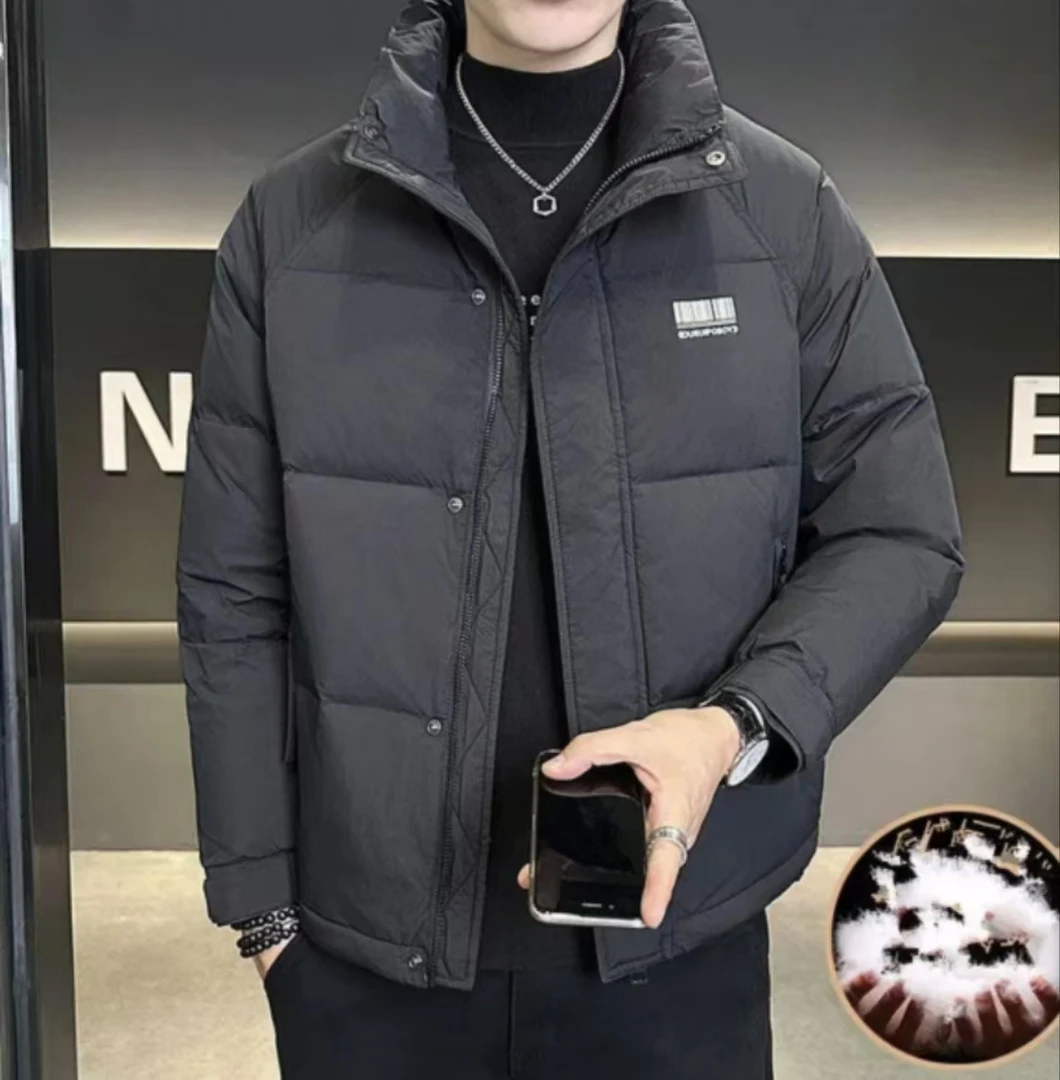 24382黑G-冬季新款潮流韩版时尚保暖加厚外套