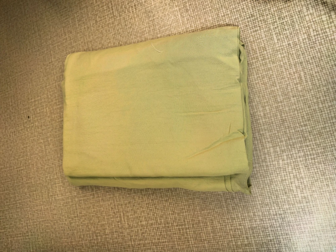 A类水洗棉纯色床单纳米+青春绿