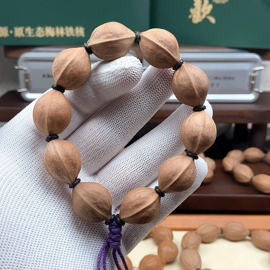 橄榄核手串1723三花短圆