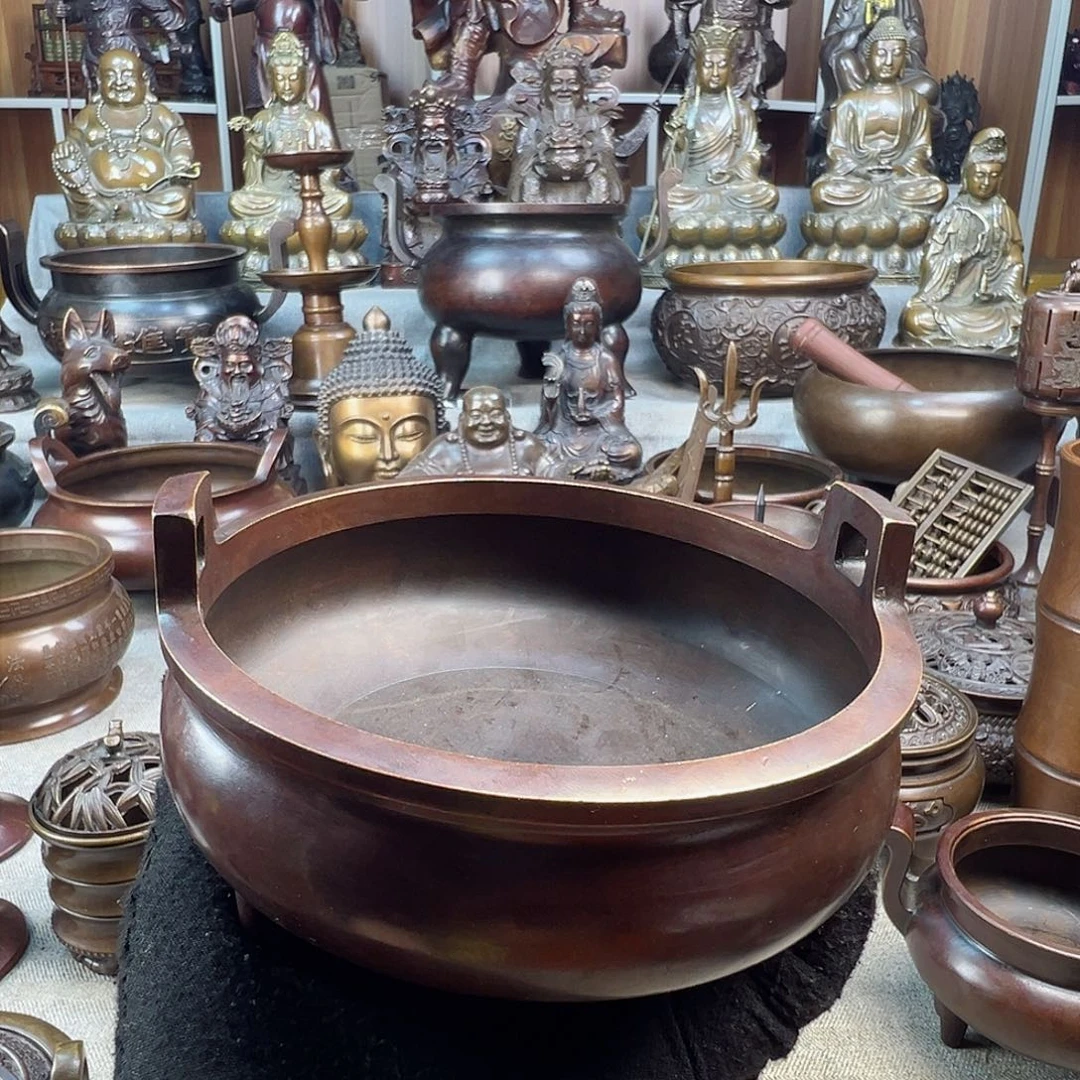 铜香炉铜摆件铜工艺品风水摆件