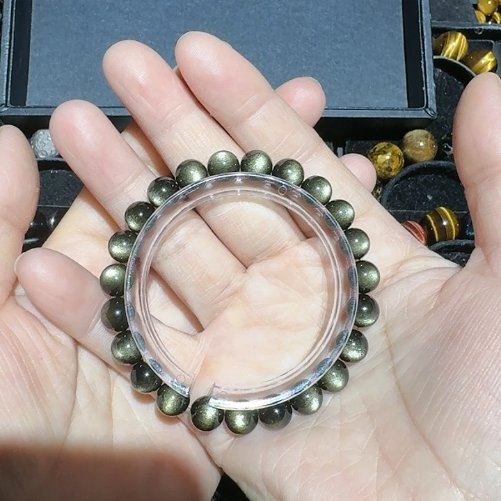 K***K黑曜岩未镶嵌手链