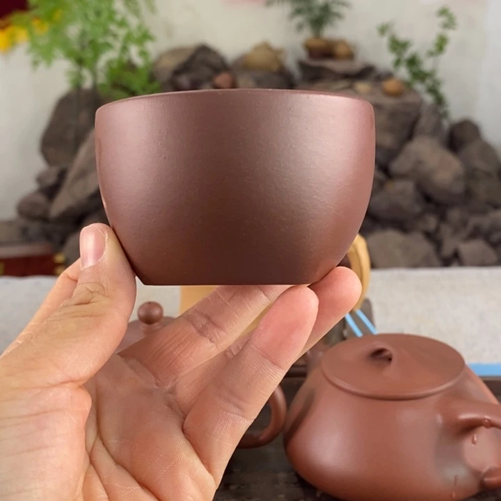紫砂茶壶L****焱底槽清主人杯天圆地方100左右的容量