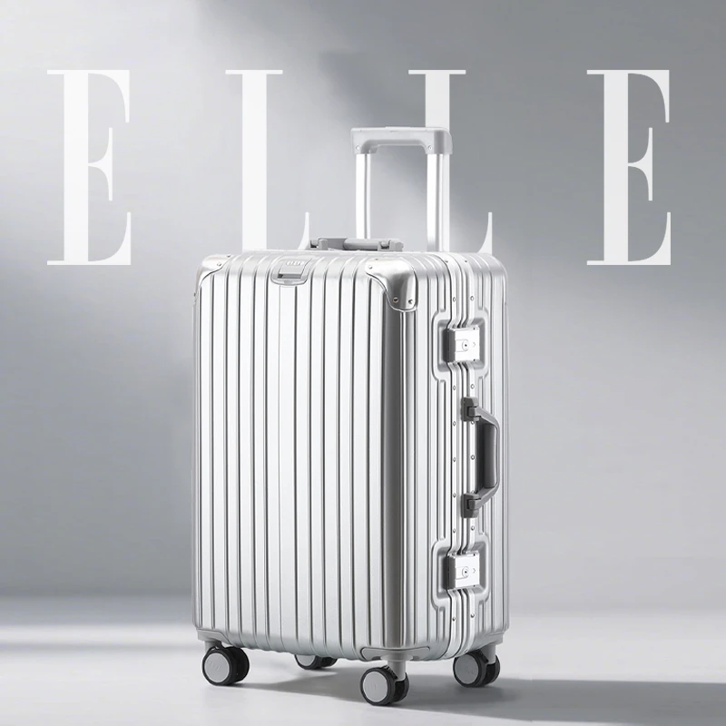 ELLE行李箱男女20寸登机24寸网红大容量旅行箱拉杆箱行李箱高级感