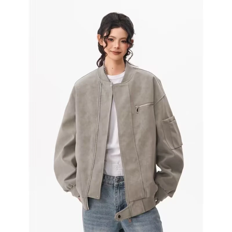 2025春秋痞帅外套男ins高街潮牌港风日系原宿风韩版潮流宽松夹克