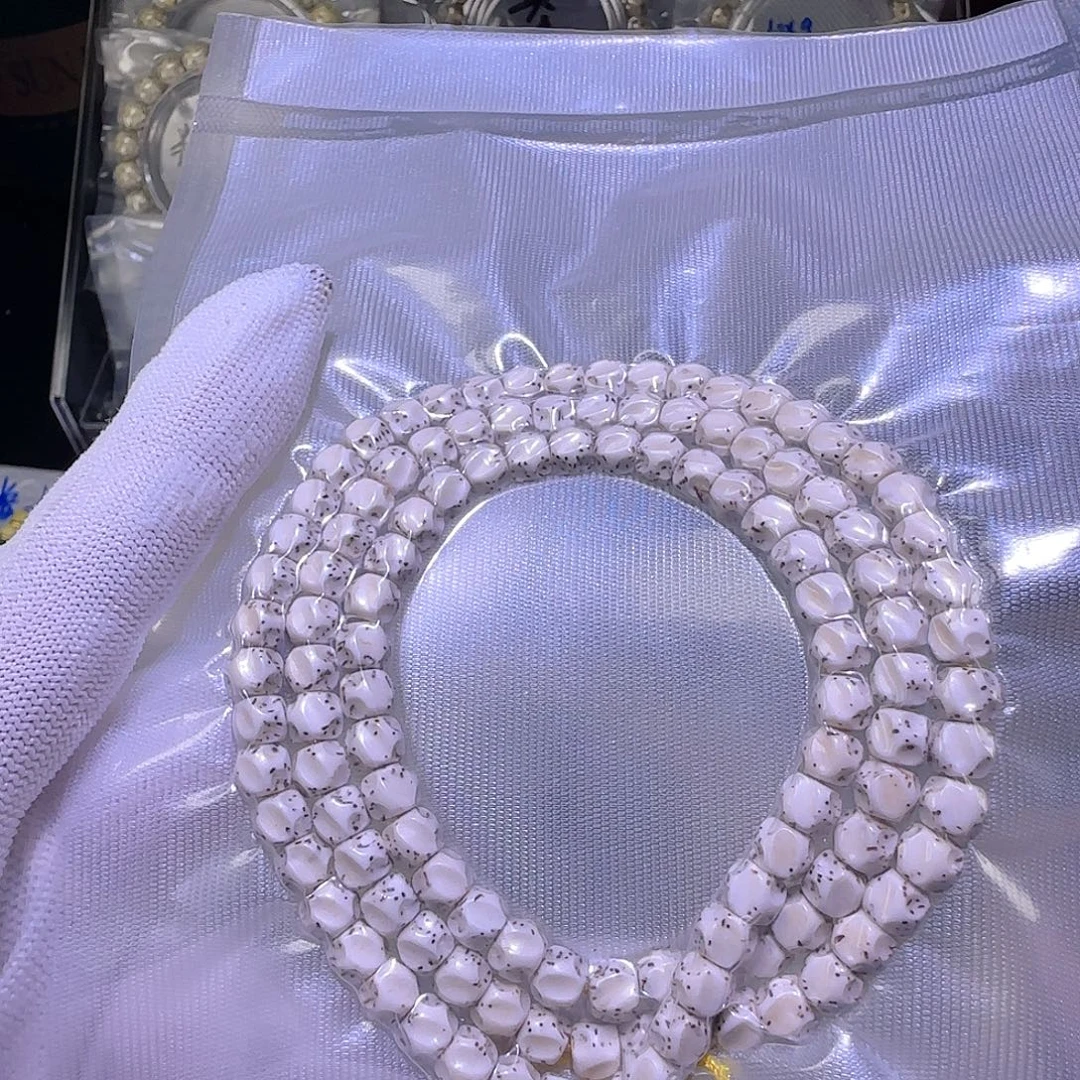 吊坠星月菩提原来原白无相108