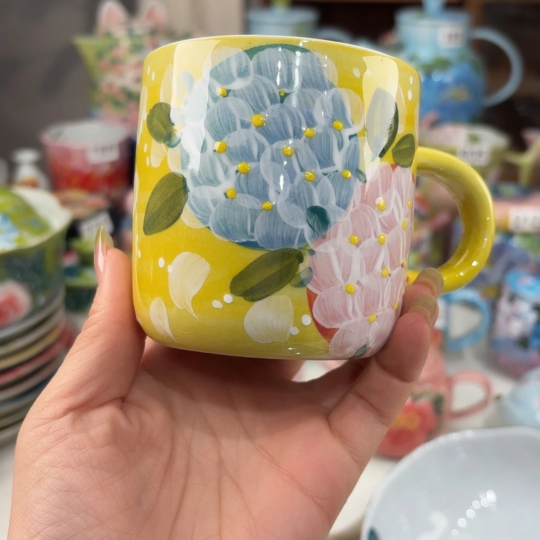 瓷片景德镇手绘高温釉下彩陶瓷茶具