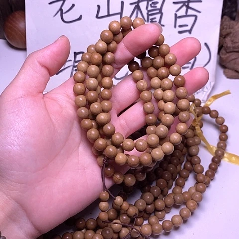 檀香木手串/手链檀香0.8/108多圈顺纹