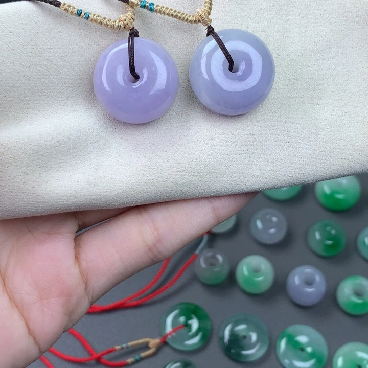 平安扣吊坠项链一对