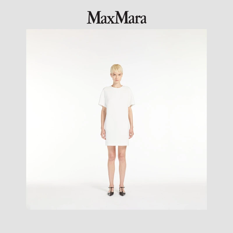 MaxMara 2025早春新品女装短款T恤连衣裙6221035106