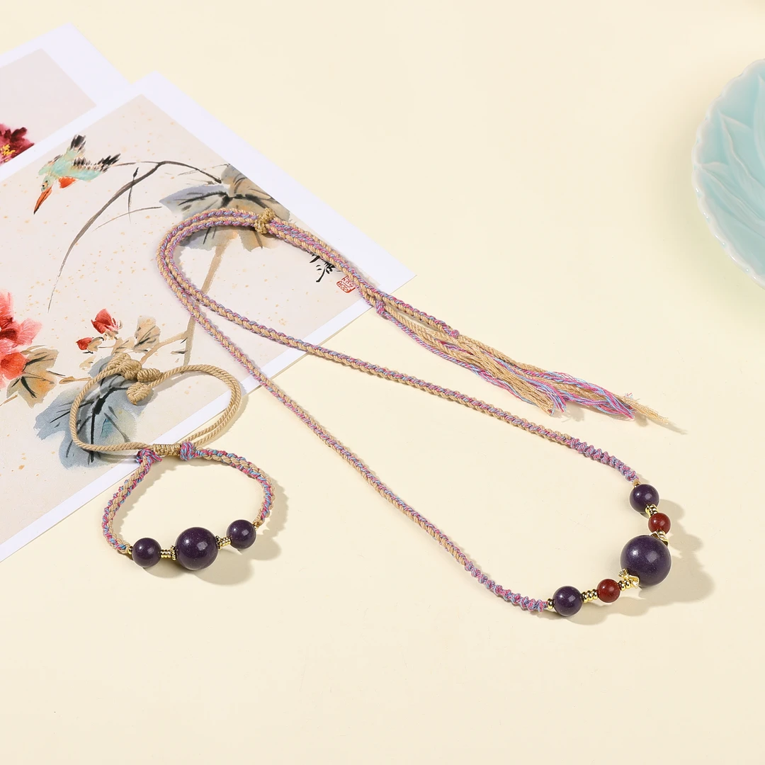 九紫东方套装（项链+手链）hx0054zt5173