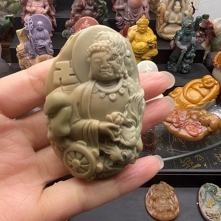 石英质玉未镶嵌手把件