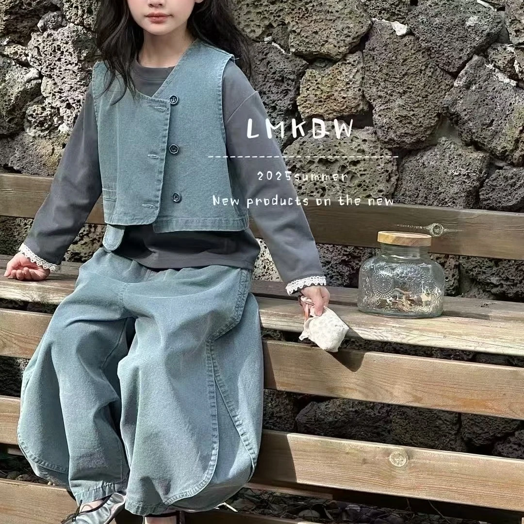 春秋春季秋季常规女卡通动漫套装牛仔裤女童童装外套