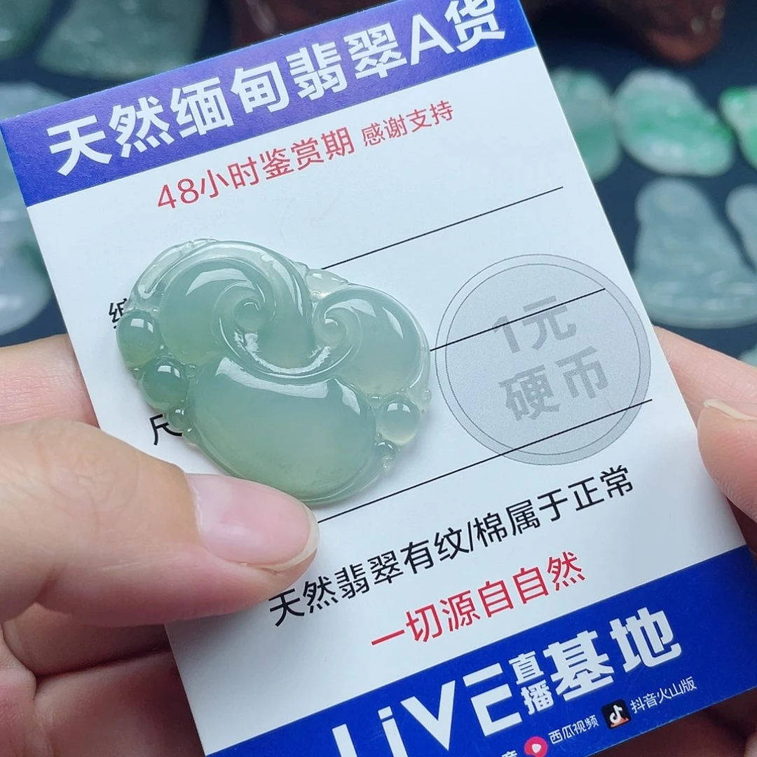 翡翠未镶嵌颈饰如意