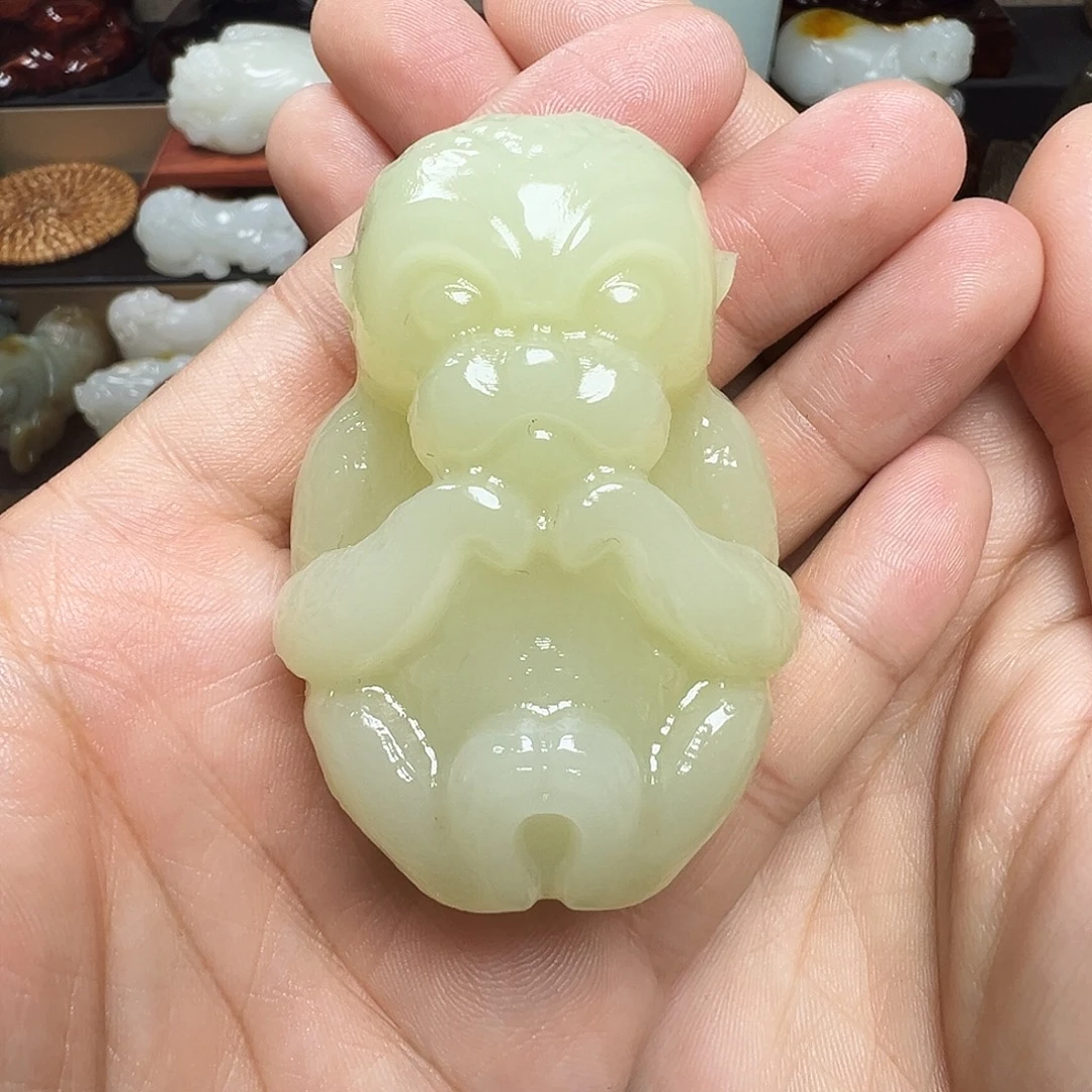 软玉未镶嵌挂件天然料子