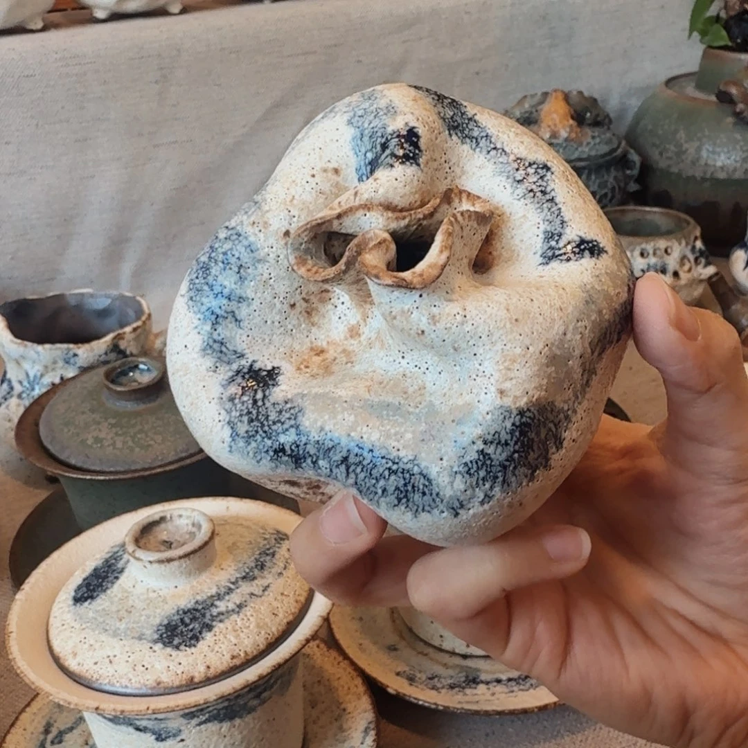 小花插纯手捏风格一个